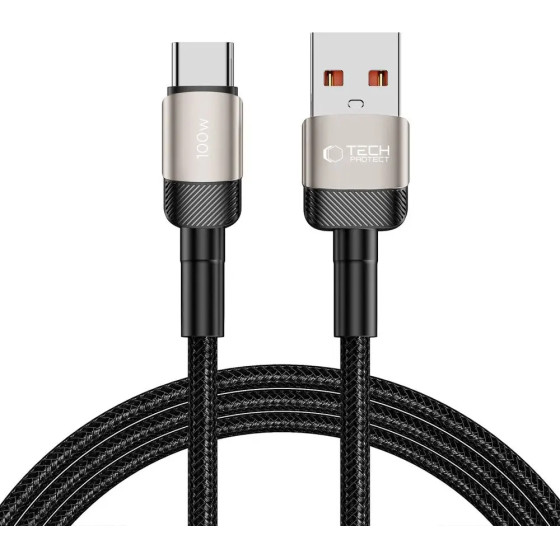 Tech-Protect UltraBoost Evo USB-C / USB-A cable 100W 5A 2m - titanium - (24804-0)