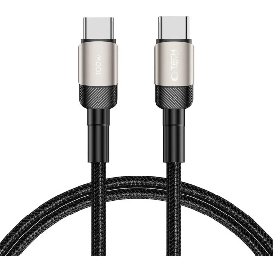 Tech-Protect UltraBoost Evo USB-C / USB-C PD cable 100W 5A 1m - titanium - (24773-0)