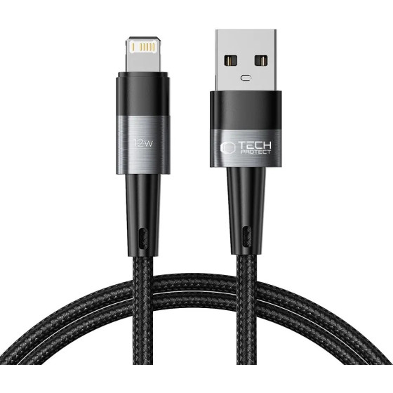 Tech-Protect UltraBoost Lightning / Lightning cable 12W 2.4A 1m - gray - (23291-0)