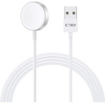 Tech-Protect UltraBoost Magnetic Inductive Charger with USB-A Connector for Apple Watch 1.2m - White - (23076-0)