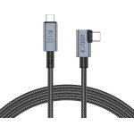 Tech-Protect UltraBoost Max L USB-C 4.0 (straight) / USB-C 4.0 (angled) PD 240W 8K 40Gbps 1.5m Cable - Gray - (25337-0)