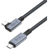 Tech-Protect UltraBoost Max L USB-C 4.0 (straight) / USB-C 4.0 (angled) PD 240W 8K 40Gbps 1.5m Cable - Gray - (25337-0)