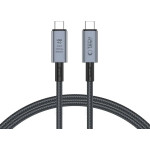 Tech-Protect UltraBoost Max USB-C 4.0 / USB-C 4.0 PD Cable 240W 8K 40Gbps 1m - Gray - (25270-0)