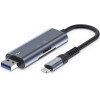 Tech-Protect UltraBoost SD/micro SD Card Reader with Lightning /USB-A Connector - Gray - (25096-0)