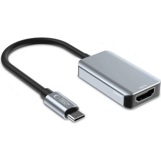 Tech-Protect UltraBoost USB-C (Male) / HDMI (Female) 4K 60Hz Adapter - Black - (23296-0)
