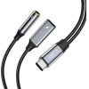 Tech-Protect UltraBoost USB-C (male) PD 60W 6A / mini jack 3.5mm (female) - USB-C (female) - black - (24335-0)