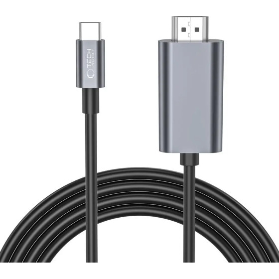 Tech-Protect UltraBoost USB-C / HDMI 4K 60Hz Cable 2m - Black - (23297-0)
