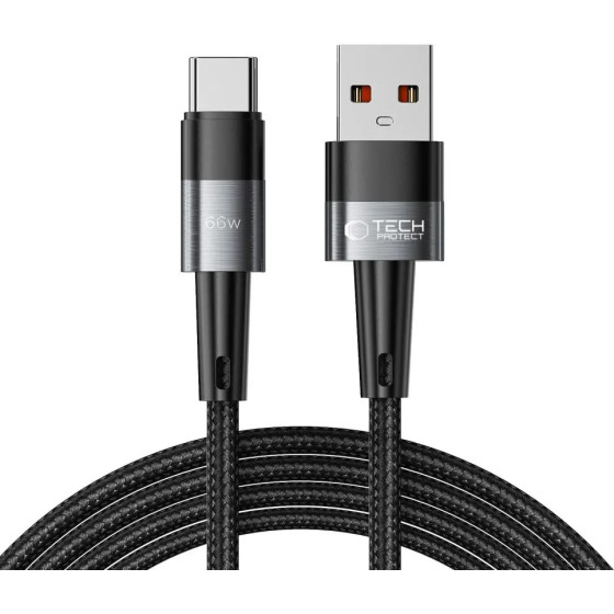 Tech-Protect UltraBoost USB-C / USB-C 66W 6A 2m Cable - Gray - (23287-0)