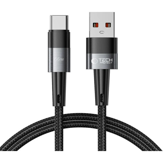 Tech-Protect UltraBoost USB-C / USB-C Cable 66W 6A 1m - Gray - (23286-0)