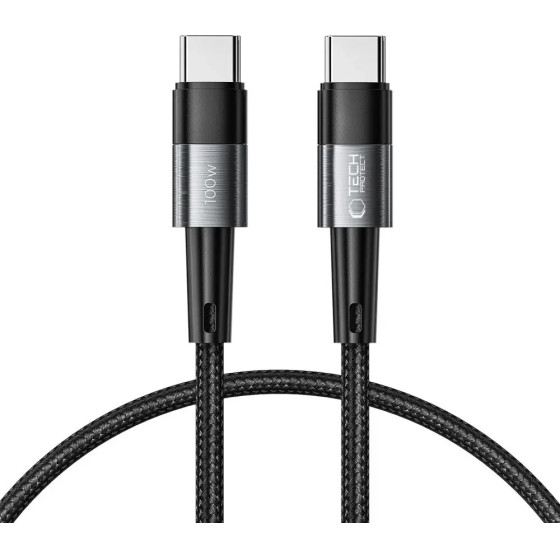 Tech-Protect UltraBoost USB-C / USB-C PD Cable 100W 5A 0.25m - Gray - (24354-0)