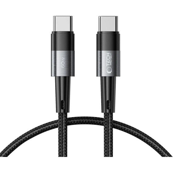 Tech-Protect UltraBoost USB-C / USB-C PD Cable 60W 3A 0.25m - Gray - (23288-0)