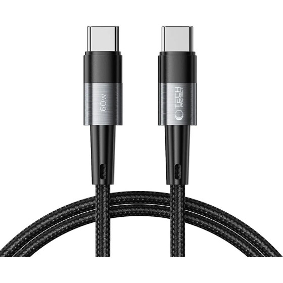 Tech-Protect UltraBoost USB-C / USB-C PD Cable 60W 3A 1m - Gray - (23289-0)