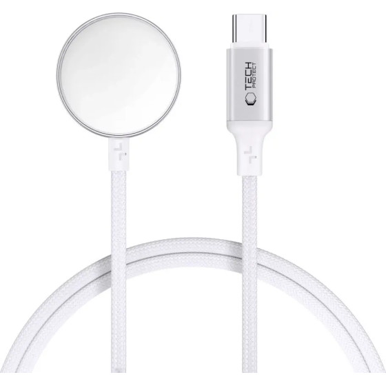 Tech-Protect UltraBoost USB-C Inductive Charger for Apple Watch 1m - White - (27251-0)