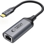 Tech-Protect UltraBoost USB-C to Ethernet RJ45 1000Mbps Adapter - Black - (27209-0)