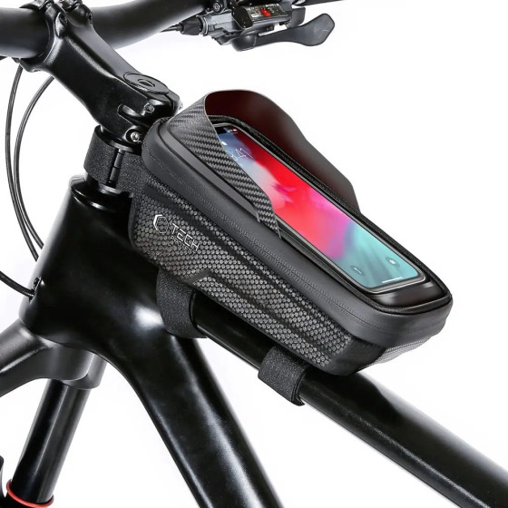 Tech-Protect V2 Bike Bag with Phone Space 1l - Black - (25201-0)