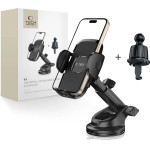 Tech-Protect V3 Car Holder for Dashboard, Windshield or Air Vent Mount - Black - (27321-0)