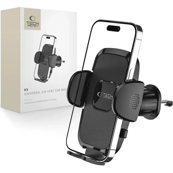 Tech-Protect V3 Car Phone Holder for Air Vent - Black - (21111-0)