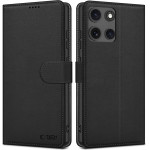 Tech-Protect Wallet Case for Motorola Moto G15 / G15 Power - Black - (27250-0)
