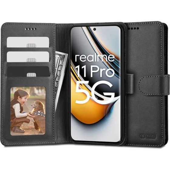 Tech-Protect Wallet Case for Realme 11 Pro 5G / 11 Pro+ 5G - Black - (23565-0)