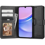 Tech-Protect Wallet Case for Samsung Galaxy A15 4G / 5G - Black - (24748-0)
