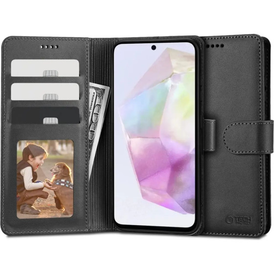 Tech-Protect Wallet Case for Samsung Galaxy A35 5G - Black - (24907-0)