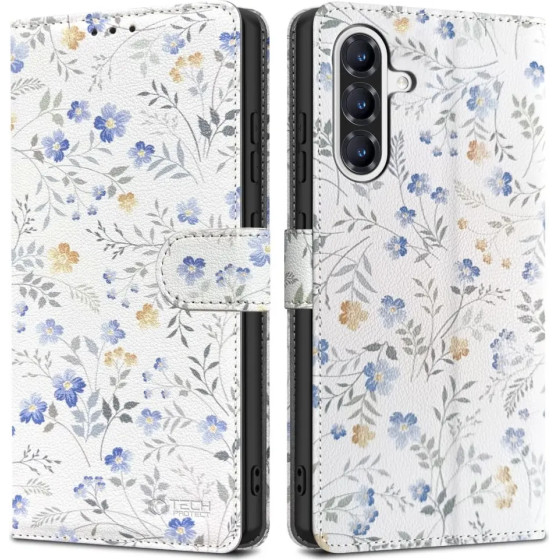 Tech-Protect Wallet Case for Samsung Galaxy A36 5G - White Daisies - (27480-0)