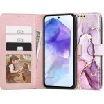Tech-Protect Wallet Case for Samsung Galaxy A55 5G - Pink Marble - (24953-0)
