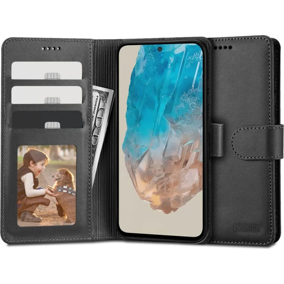 Tech-Protect Wallet Case for Samsung Galaxy M35 5G - Black - (25756-0)