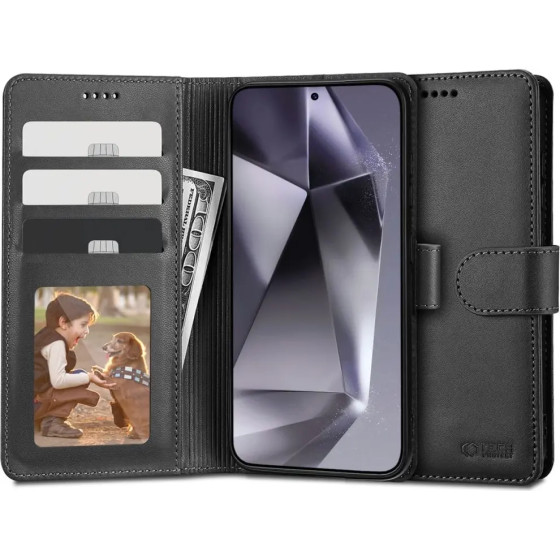 Tech-Protect Wallet Case for Samsung Galaxy S24 Ultra - Black - (24678-0)