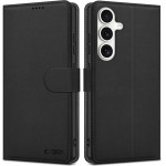 Tech-Protect Wallet Case for Samsung Galaxy S25 - Black - (26999-0)