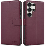 Tech-Protect Wallet Case for Samsung Galaxy S25 Ultra - Burgundy - (27003-0)