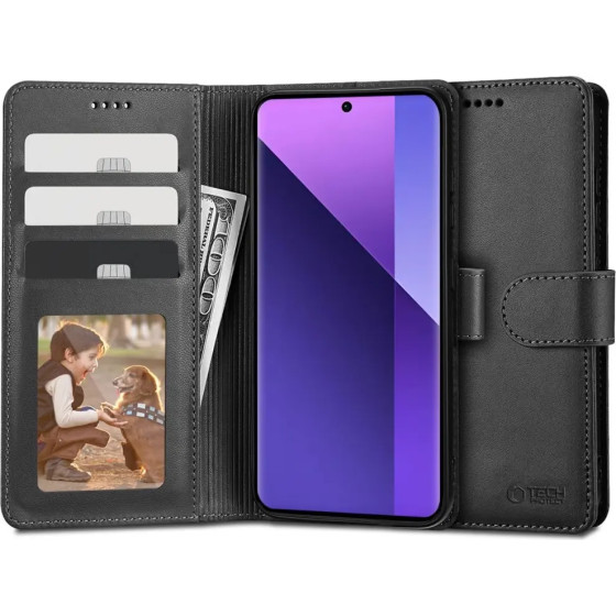 Tech-Protect Wallet Case for Xiaomi Redmi Note 13 Pro+ 5G - Black - (24932-0)