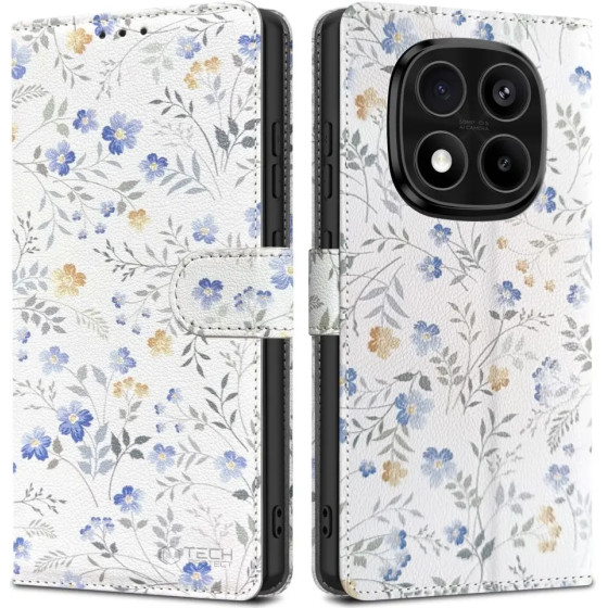 Tech-Protect Wallet Case for Xiaomi Redmi Note 14 Pro 5G / 14 Pro+ 5G / Poco X7 5G - Daisies with Leaves - (27311-0)