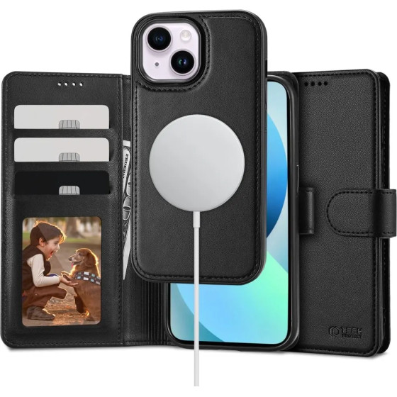 Tech-Protect Wallet MagSafe case for iPhone 13 - black - (23414-0)