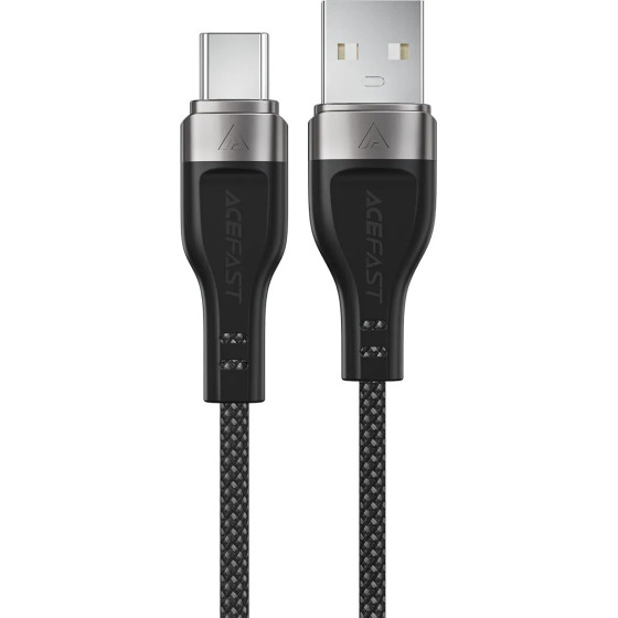 Acefast USB-A - USB-C 3A Cable 1.2m Magnetic Braid - Black - (C11-04)