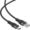Acefast USB-A - USB-C 3A Cable 1.2m Magnetic Braid - Black - (C11-04)