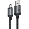 Acefast USB-A - USB-C Cable 480Mb/s 3A 1.2m - Black - (C20-04)
