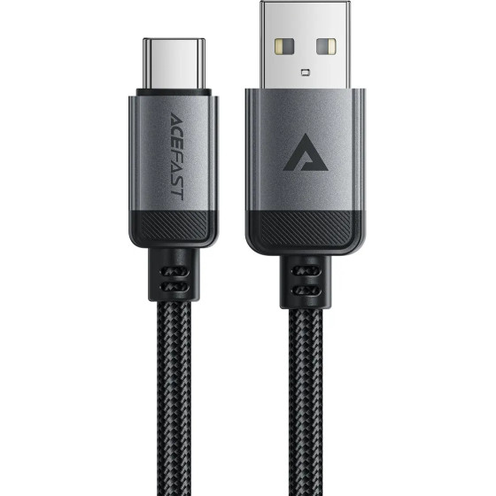 Acefast USB-A - USB-C Cable 480Mb/s 3A 1.2m - Black - (C20-04)