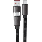 Acefast USB-C - USB-A / USB-C Cable 480Mb/s 3A 0.2m - Black - (C13-05)