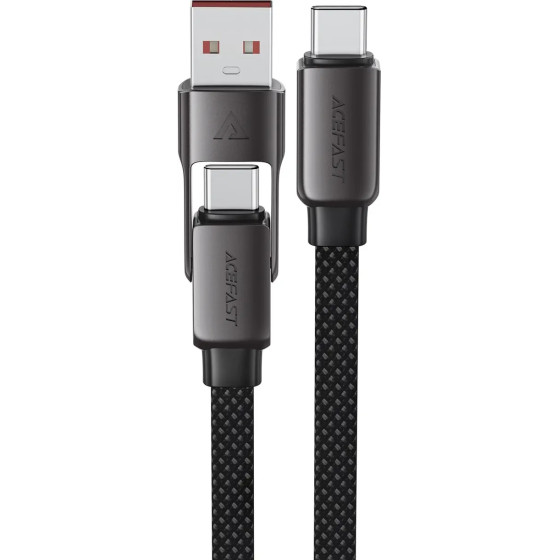 Acefast USB-C - USB-A / USB-C Cable 480Mb/s 3A 0.2m - Black - (C13-05)