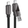 Acefast USB-C - USB-A / USB-C Cable 480Mb/s 3A 0.2m - Black - (C13-05)
