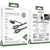 Acefast USB-C - USB-C / Lightning Cable 480Mb/s 3A 1.2m - Black - (C20-01)