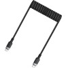 Acefast USB-C - USB-C Spring Cable 480Mb/s 3A 1.2m - Black - (C14-03)
