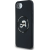 Karl Lagerfeld Liquid Silicone Karl & Choupette Heads Case With Magsafe For Iphone 16e - Black - (KF002581-0)