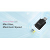 Silicon Power Card Reader C200 ��� Micro SD, USB-C, Usb 3.2, 180/165MBps, ����� - (SPU3CTMREDC2000K)
