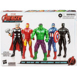 Hasbro Marvel Avengers: Beyond Earths Mightiest - Thor / Iron Man / Hulk / Captain America / Black Panther Action Figure Set (5 Pack) (F8677)