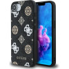 Guess Pu 4G Peony Case With Magsafe For Iphone 16e - Black - (GUHMPSE4P4PWPK)