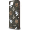 Guess Pu 4G Peony Case With Magsafe For Iphone 16e - Brown - (GUHMPSE4P4PWPW)