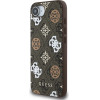 Guess Pu 4G Peony Case With Magsafe For Iphone 16e - Brown - (GUHMPSE4P4PWPW)