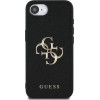 Guess Pu Grained 4G Metal Logo Case For Iphone 16e - Black - (GUE004478-0)